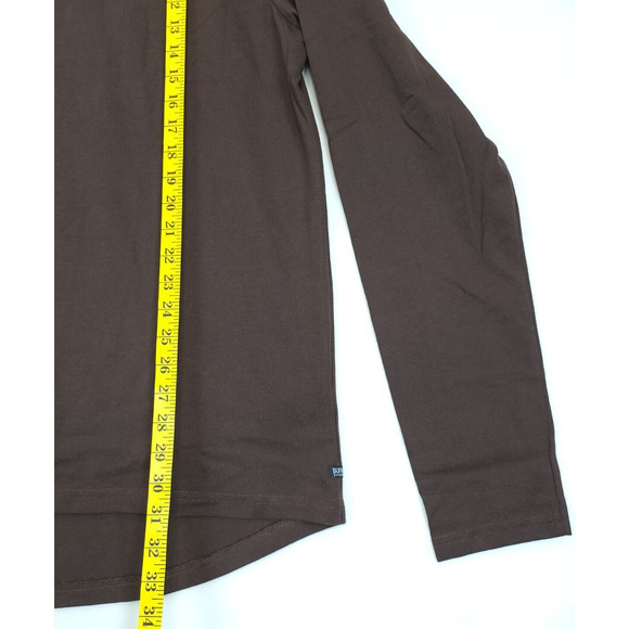 Buffalo David Bitton Long Sleeve T Shirt‎ Crew Neck Men XXL Brown Classic - Picture 4 of 9